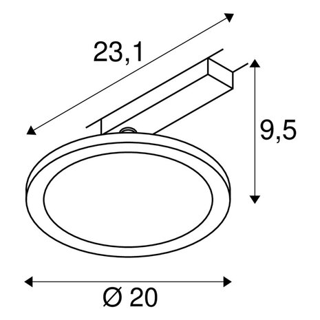 Railspot LED Paneel Rond 1-Fase Railspot LED Paneel Rond 1-Fase