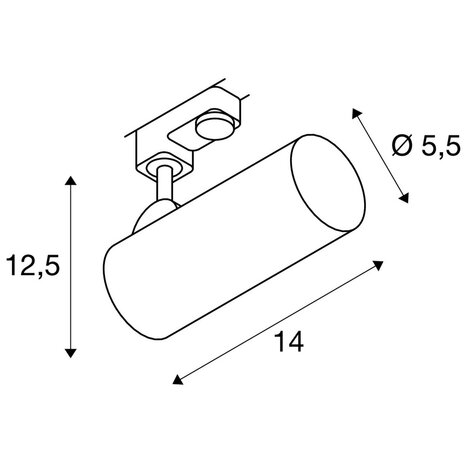 Railspot LED Dimbaar 11W 3-Fase