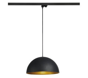 3-Fase Rail Hanglamp E27 Zwart-Goud 3-Fase Rail Hanglamp E27 Zwart-Goud