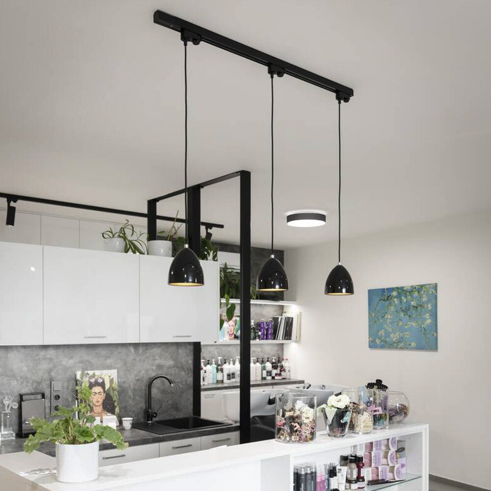 3-Fase Rail Hanglamp Komvormig GU10