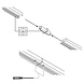 1-Fase Rail Rechte Connector