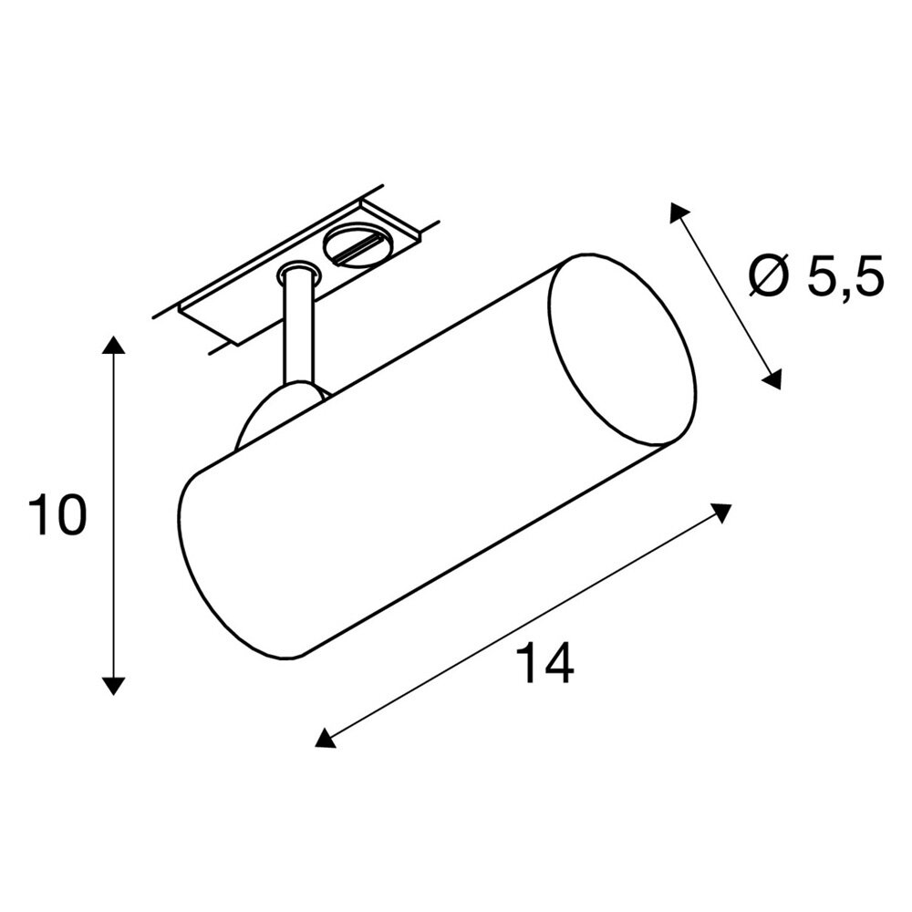 Railspot LED Dimbaar 11W 1-Fase