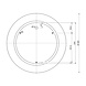 Plafondlamp Rond Glas 32 cm