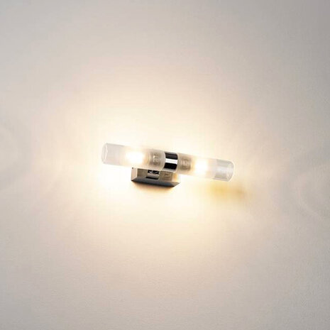 Badkamerverlichting Chroom Glas