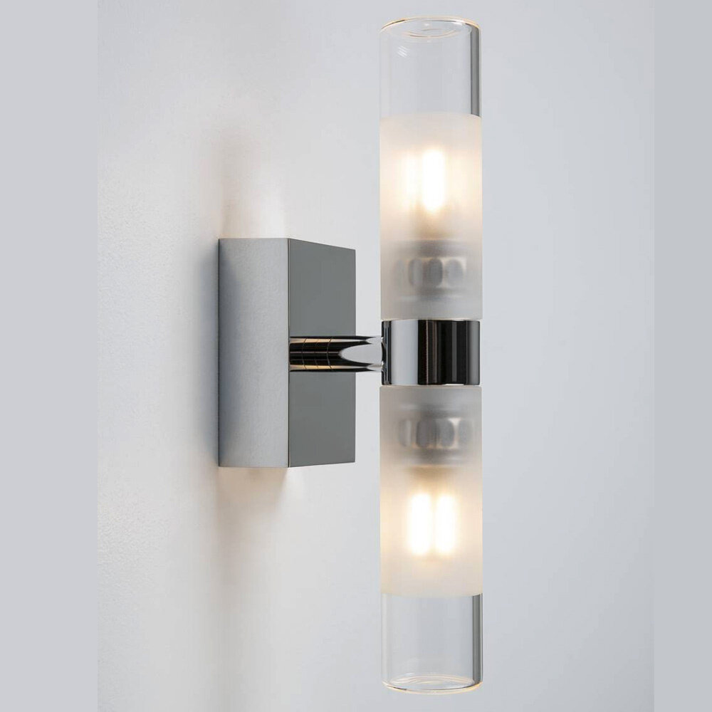 Badkamerverlichting Chroom Glas