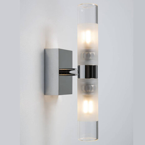 Badkamerverlichting Chroom Glas