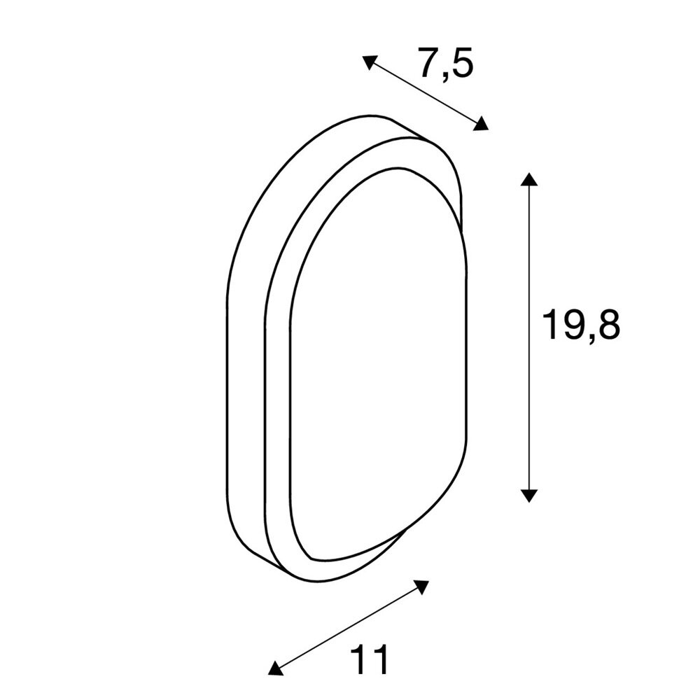 LED Bulls Eye Wandlamp Plafondlamp IP44