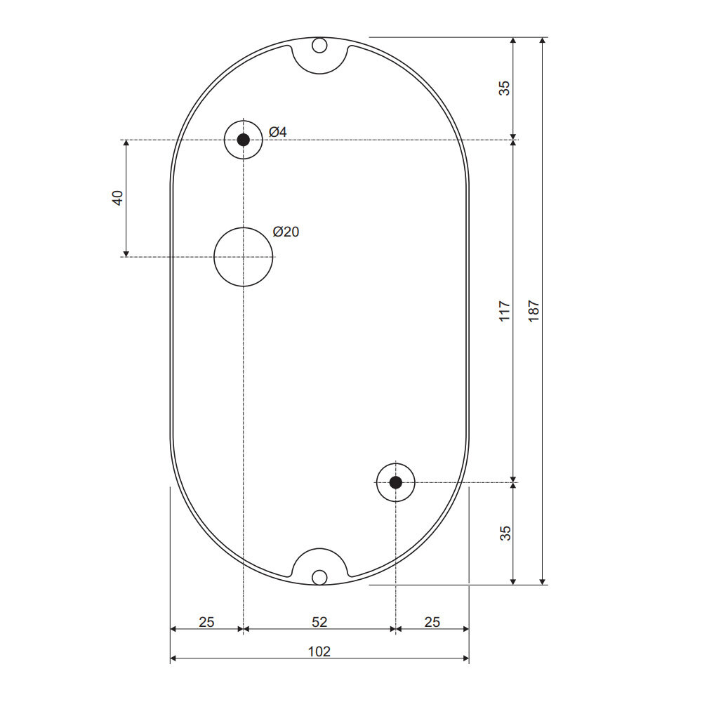 LED Bulls Eye Wandlamp Plafondlamp IP44