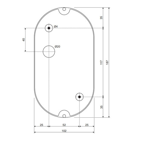 LED Bulls Eye Wandlamp Plafondlamp IP44