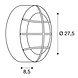 Bullseye Wandlamp Plafondlamp Rond - IP44 2x E27 Bullseye Wandlamp Plafondlamp Rond - IP44 2x E27