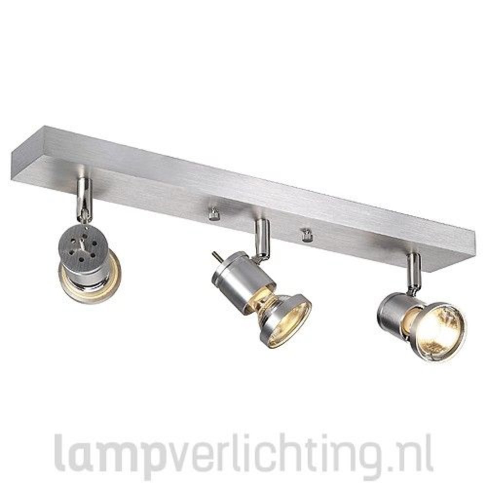 Plafondspot Drievoudig GU10 Aluminium Plafondspot Drievoudig GU10 Aluminium