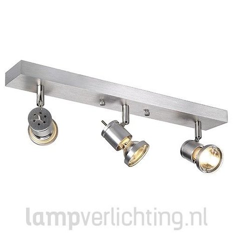 Plafondspot Drievoudig GU10 Aluminium Plafondspot Drievoudig GU10 Aluminium
