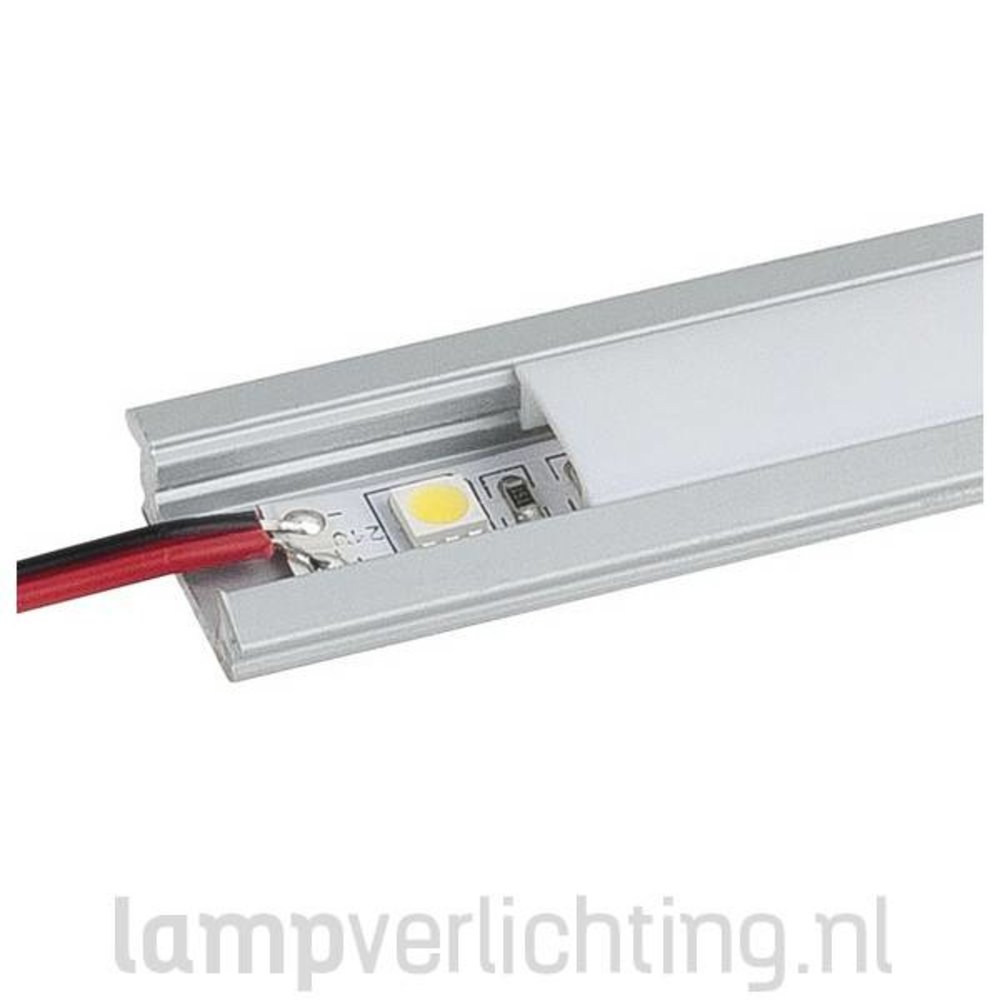 Rekwisieten Digitaal vloeistof LED Strip Inbouwprofiel Pro 1 - Met 2 covers en eindkappen - Tip -  LampVerlichting.nl