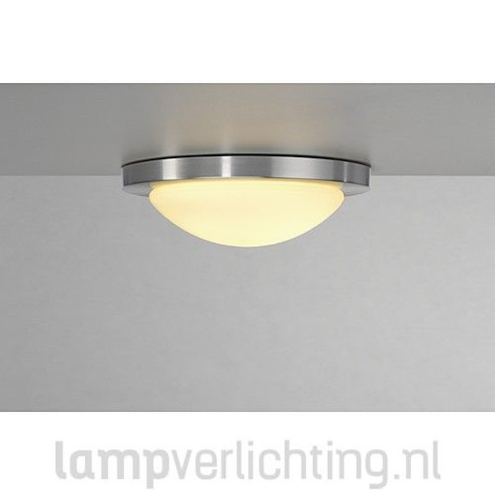 campagne Ideaal teer Plafondlamp Rond Glas - Ø 32 cm - Aluminium en Matglas - Tip -  LampVerlichting.nl
