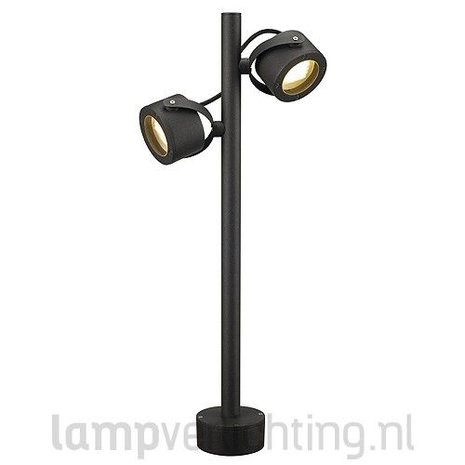 Staande Buitenlamp met 2 draaibare Spots - - IP44 - Bestel - LampVerlichting.nl