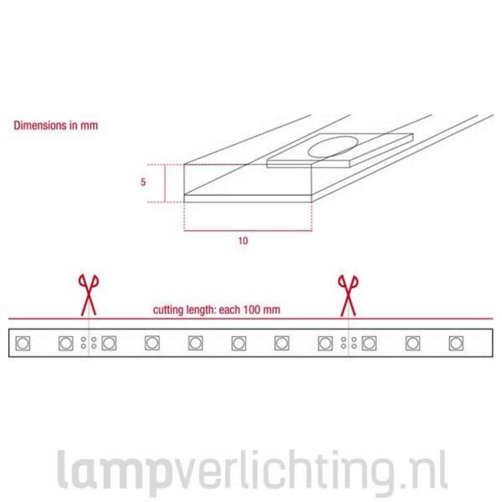 LED Strip 60 IP68 5 meter LED Strip 60 IP68 5 meter