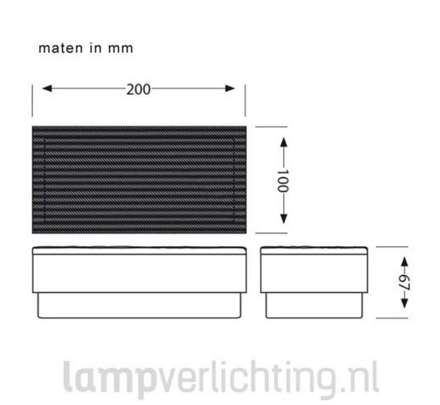 LED Tegel Steen 10x20 cm Voor Terras, Tegelpad of Oprit Tip LampVerlichting.nl