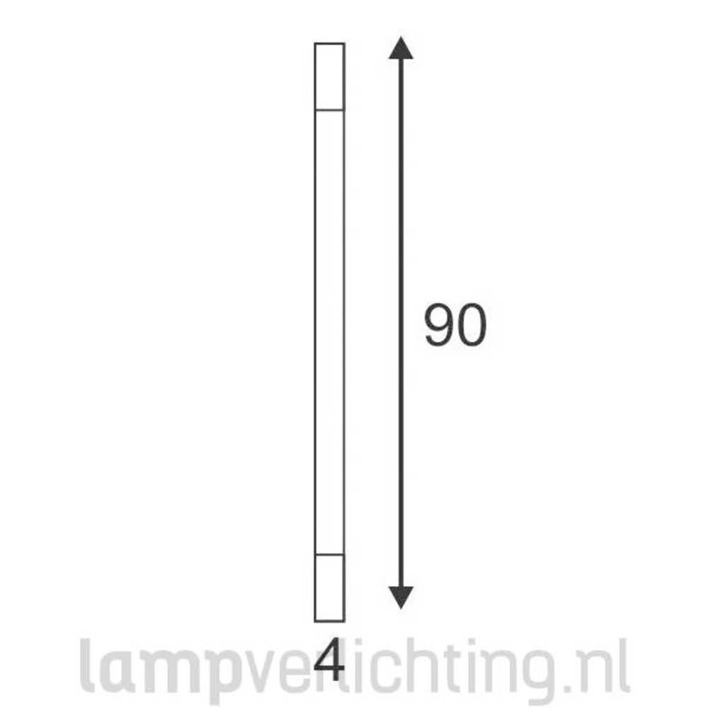 LED Spiegellamp 90 cm IP44 Chroom LED Spiegellamp 90 cm IP44 Chroom