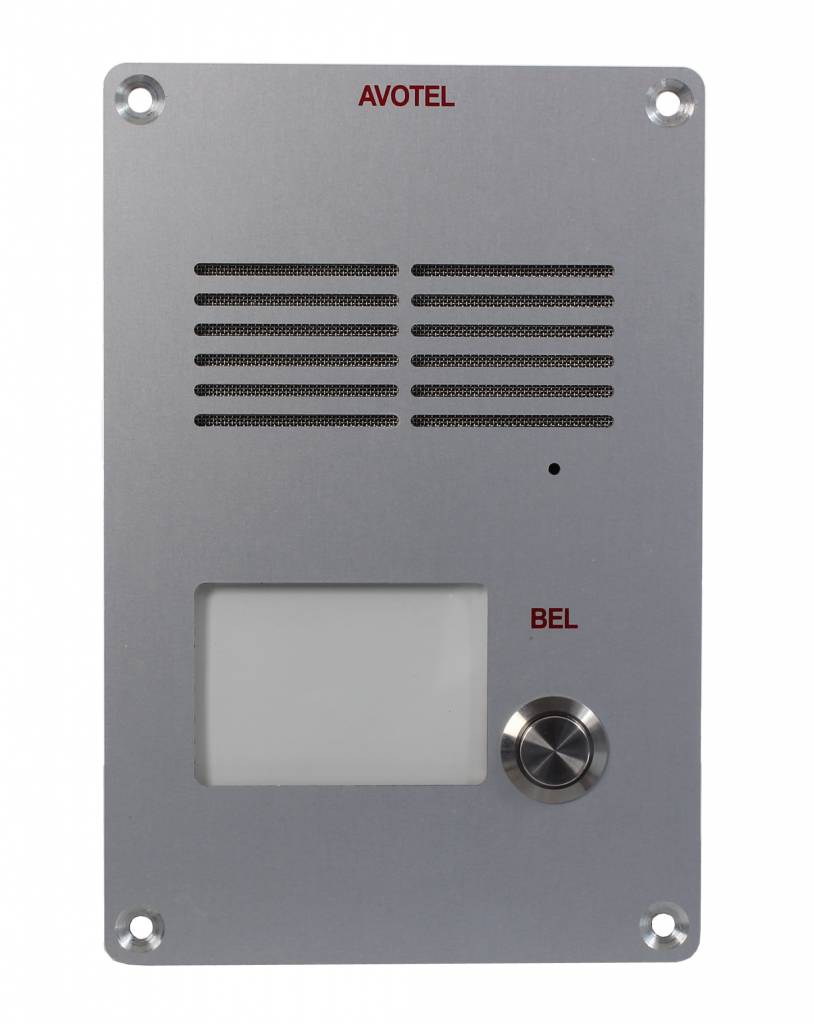 AVOTEL Vandaal en vochtbestendige deurintercom.