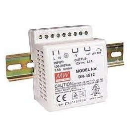 Voeding voor DIN-rail      24Vdc 2A