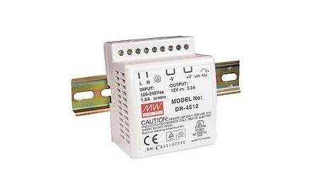 Voeding voor DIN-rail      24Vdc 2A