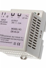 Voeding voor DIN-rail      24Vdc 2A