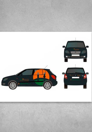 Fahrzeugbeschriftungen flächig 