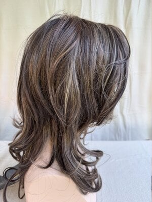 Belle Tress Brooklyn Dark brown + HL