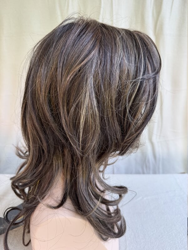 Belle Tress Brooklyn Dark brown + HL