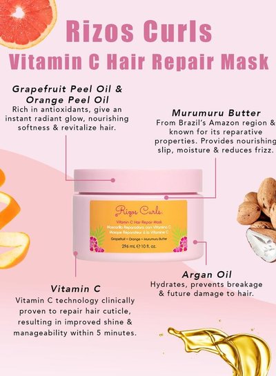 Rizos Curls Vitamin C Hair Repair Mask 296ml