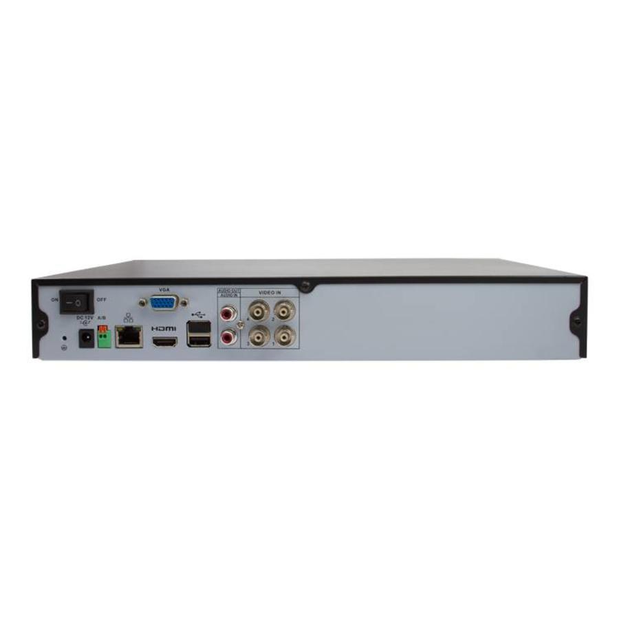 CF-CVR04 - 4 kanaals 1080p/720p HD-CVI en/of 960H analoog DVR H.264 incl. 1000 GB hardeschijf