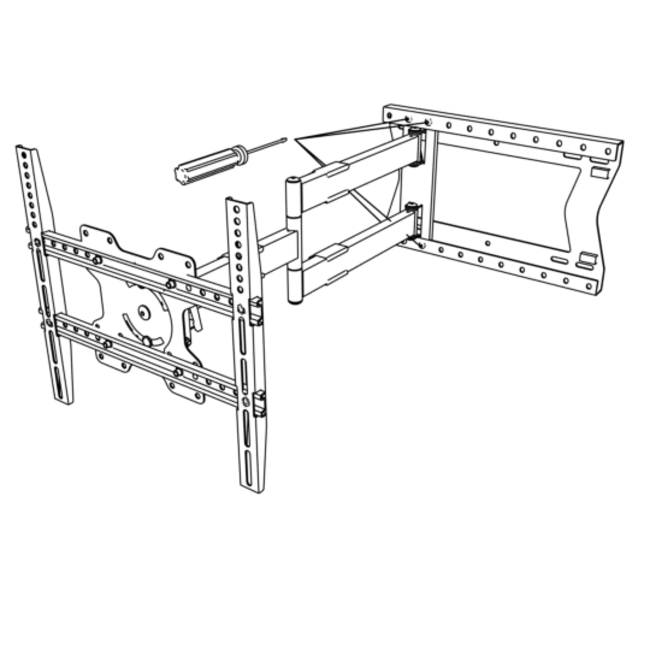 DQ Hercules Flex 400  2.0 80 cm TV Beugel