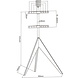 XTRARM Argo Tripod TV Standaard Hout XTRARM Argo Tripod TV Standaard Hout