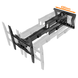 XTRARM Cratos 100 cm Double 600 TV Beugel XTRARM Cratos 100 cm Double 600 TV Beugel