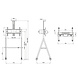 Neomounts M1500WHITE TV Vloerstandaard Neomounts M1500WHITE TV Vloerstandaard