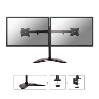  Neomounts NM-D335DBLACK voor 2 Monitoren