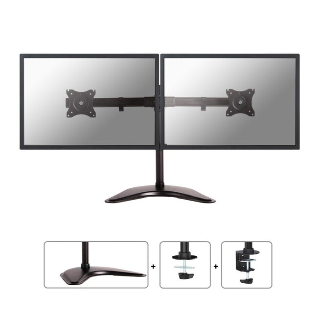 Neomounts NM-D335DBLACK voor 2 Monitoren