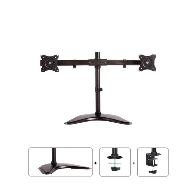 Neomounts NM-D335DBLACK voor 2 Monitoren