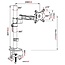 Vision Mounts VM D12 Monitorbeugel Zwart