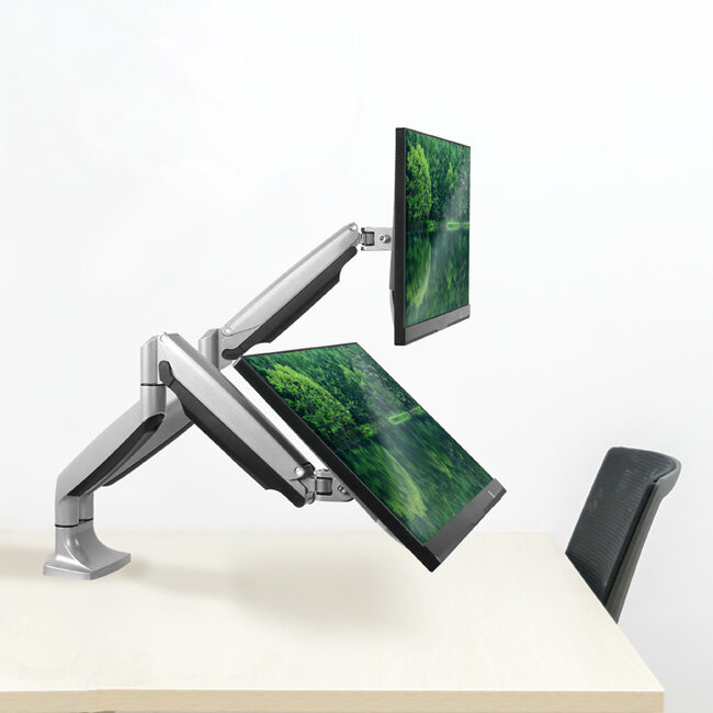 Neomounts NM-D750DSILVER Dubbele Monitor Beugel