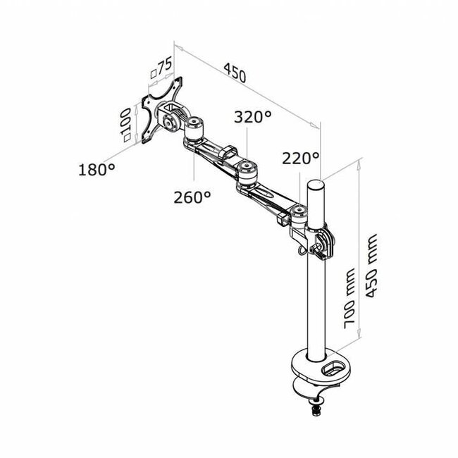 Neomounts FPMA-D935G Monitorbeugel