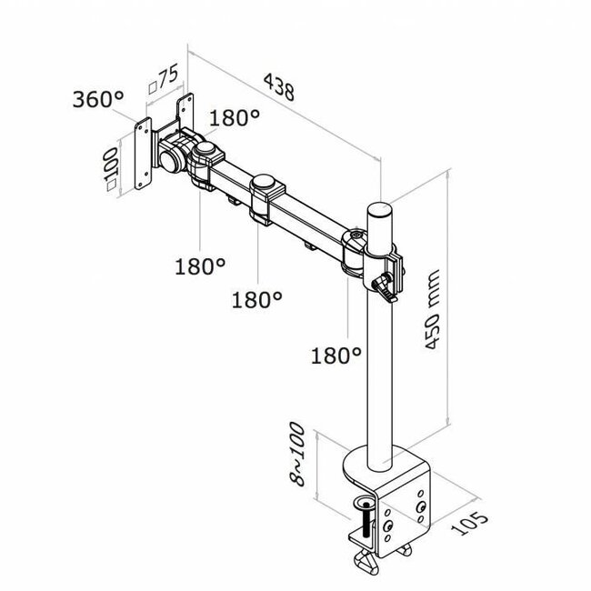 Neomounts FPMA-D960 Monitorbeugel