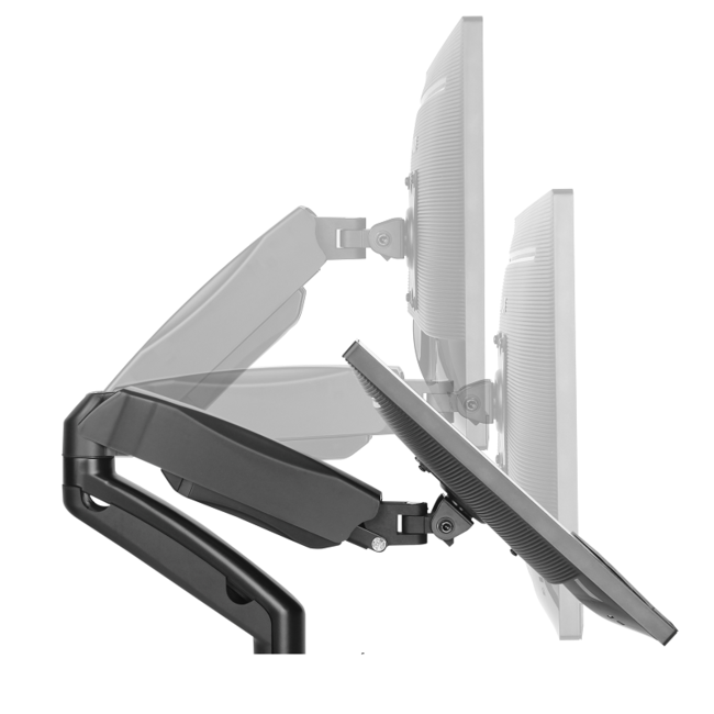 DQ Aris 2 Dubbele Monitorarm zwart