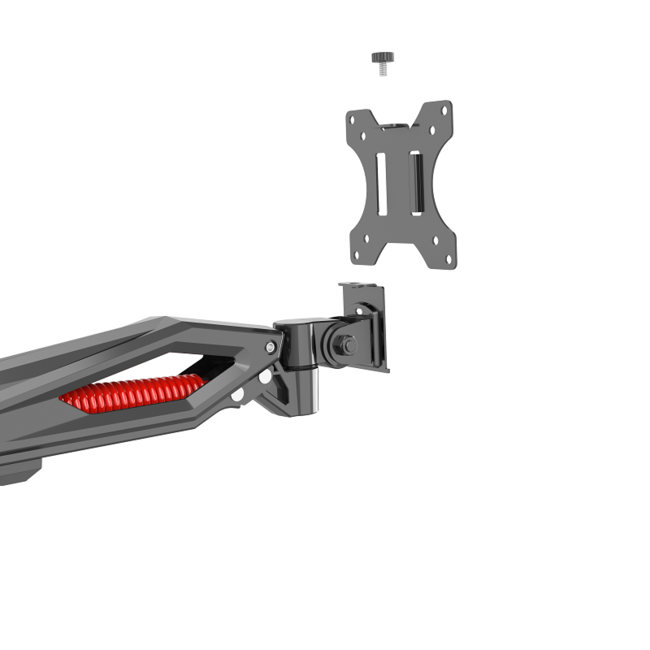 XTRARM XTR-GA2000 Gaming Monitorarm zwart rood