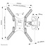 Neomounts WL40-540BL14 Draai- en Kantelbare TV Beugel