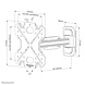 Neomounts WL40S-840BL12 Draai- en Kantelbare TV Beugel Neomounts WL40S-840BL12 Draai- en Kantelbare TV Beugel