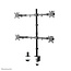 Neomounts FPMA-D550D4BLACK Monitorarm 13-32 inch
