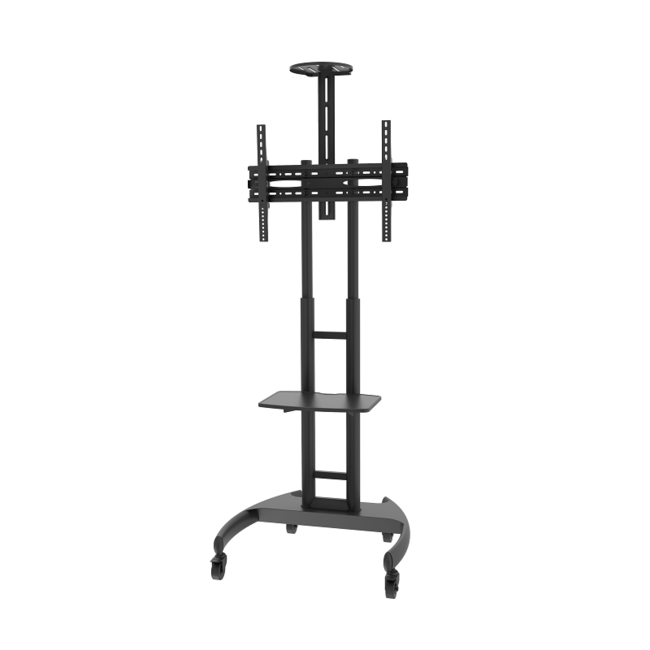 DQ Filia Verrijdbare TV Vloerstandaard Zwart