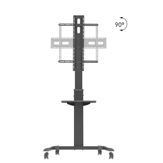 DQ Nitsa Verrijdbare TV Vloerstandaard Zwart