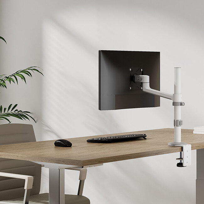 Neomounts DS60-425WH1 Monitorarm 17-27 inch - ruimtebesparend